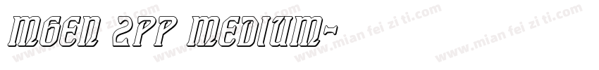 Mgen 2pp medium字体转换